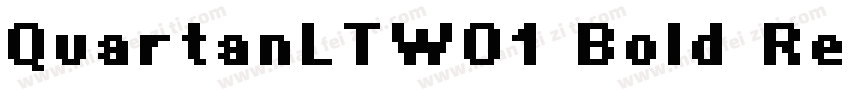 QuartanLTW01 Bold Regular字体转换